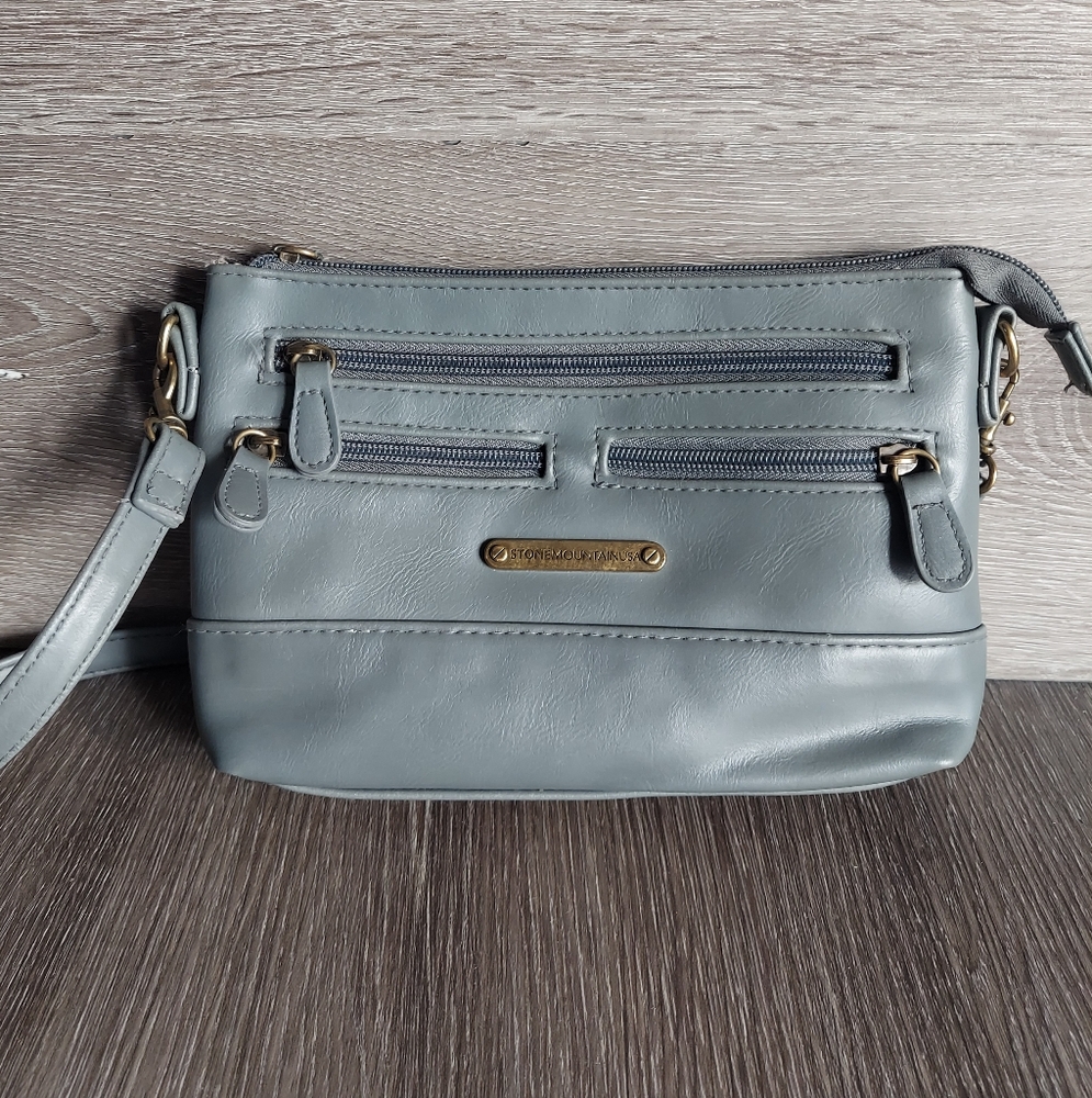 Stone Mountain Shoulder Bag - Gray - EUC